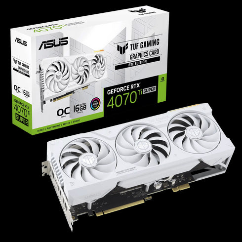 ASUS TUF Gaming GeForce RTX 4070 Ti SUPER OC BTF 16GB GDDR6X White Edition (Back-Connect Design) - Anigma