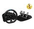Logitech G923 Racing Wheel and Pedals, TRUEFORCE Feedback, Responsive Driving Design, Dual Clutch Launch Control, Genuine Leather Steering Wheel Cover