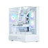 Zalman P40 Prism White ATX Mid-Tower PC Case – Tempered Glass, ARGB