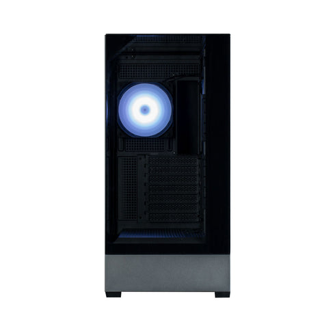 Zalman P40 Prism Black ATX Mid-Tower PC Case – Tempered Glass, ARGB