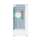 Zalman P40 Prism White ATX Mid-Tower PC Case – Tempered Glass, ARGB
