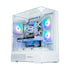 Zalman P40 Prism White ATX Mid-Tower PC Case – Tempered Glass, ARGB