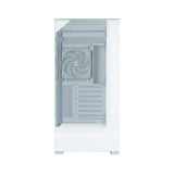 Zalman P40 Prism White ATX Mid-Tower PC Case – Tempered Glass, ARGB