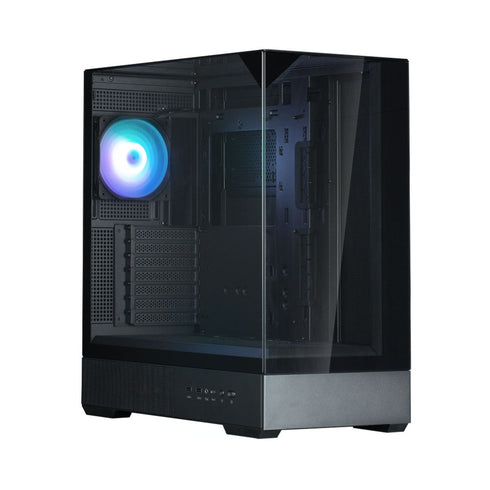 Zalman P40 Prism Black ATX Mid-Tower PC Case – Tempered Glass, ARGB