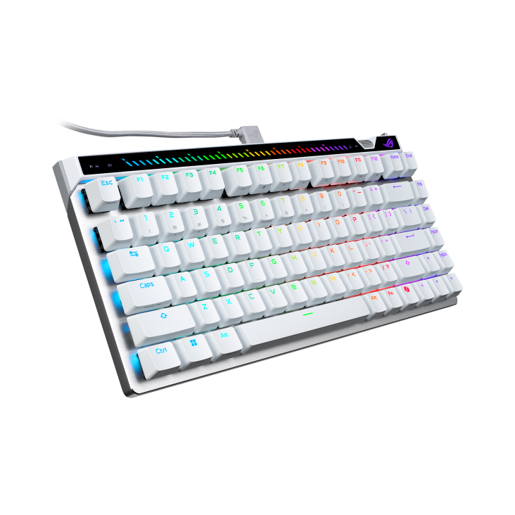 ASUS ROG Falchion Ace 75 HE 75% HFX V2 Magnetic Wired 8000Hz Gaming Keyboard - White