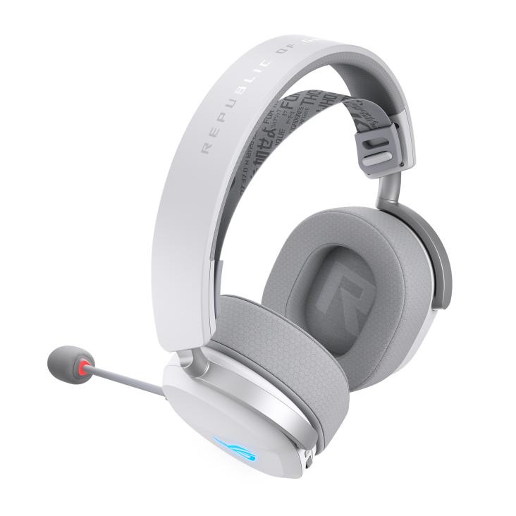 ASUS ROG Pelta Tri-Mode Wireless 309g 50mm Titanium Gaming Headset - White