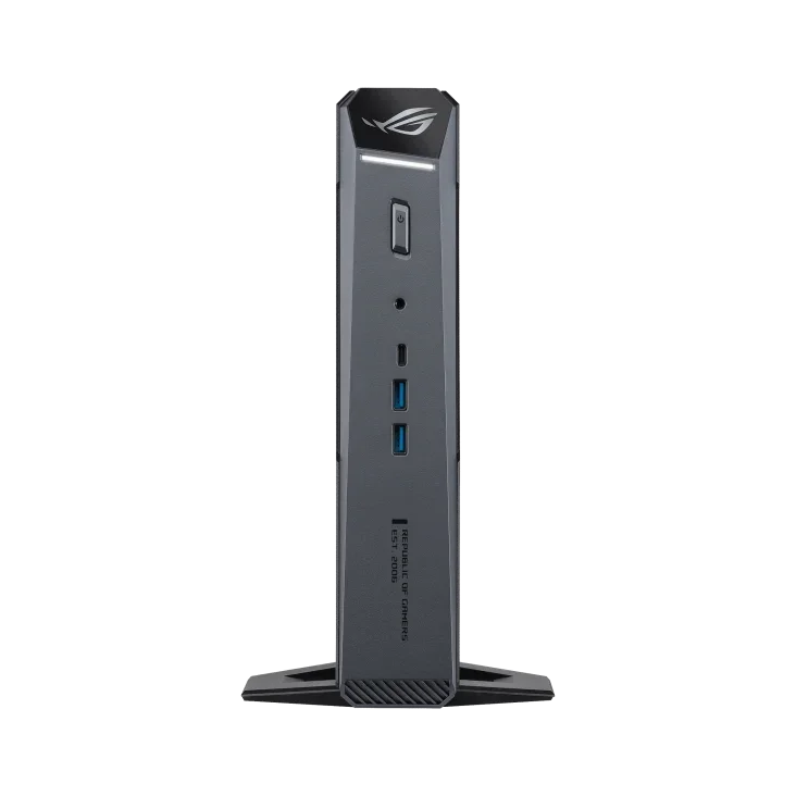 ASUS ROG GR70 Mini PC, Ryzen 9 8940HX Processor, 16GB RAM, 1TB SSD, Nvidia Geforce 5060 8GB Graphics, Wi-Fi 7, Bluetooth 5.4, Windows 11, Black