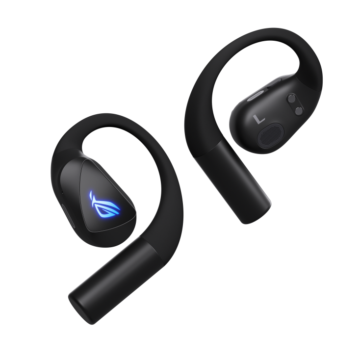 ASUS ROG Cetra Open Wireless 14.2mm DLC Driver Open-Ear Gaming Earbuds - Black