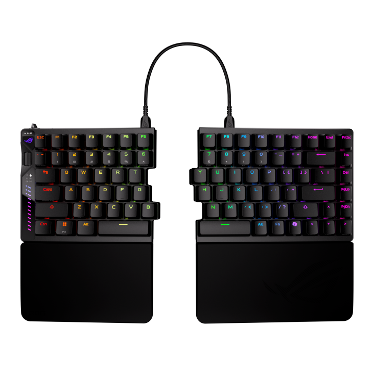 ASUS ROG Falcata 75% Split HFX V2 Magnetic Tri-Mode 8000Hz Gaming Keyboard - Black