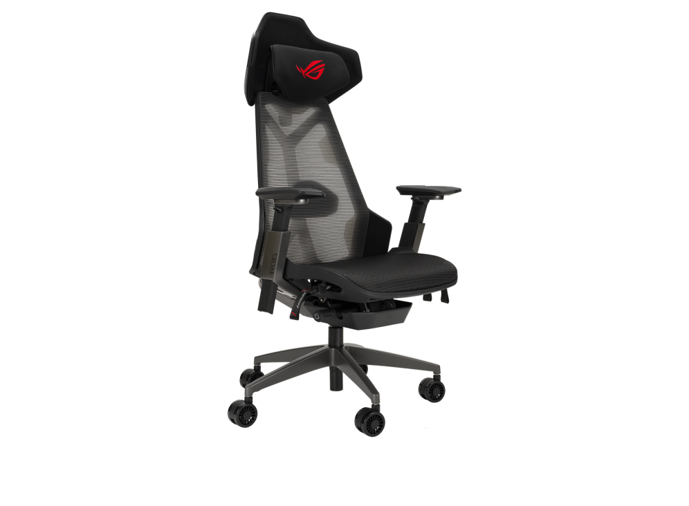ASUS ROG Destrier Ergo Gaming Chair 3D Armrest Mesh 135° Recline Mobile Gaming Mode - Black
