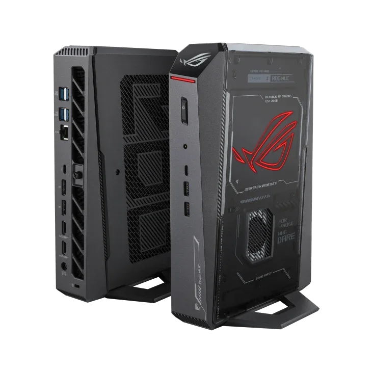 ASUS ROG NUC 15 Tall Mini PC – RNUC15JNK9X28AA2, Intel Core Ultra 9 275HX, 32GB DDR5, 2TB SSD, NVIDIA GeForce RTX 5080, Windows 11 Home
