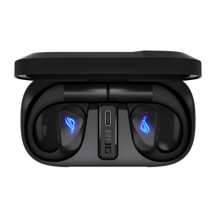 ASUS ROG Cetra Open Wireless 14.2mm DLC Driver Open-Ear Gaming Earbuds - Black