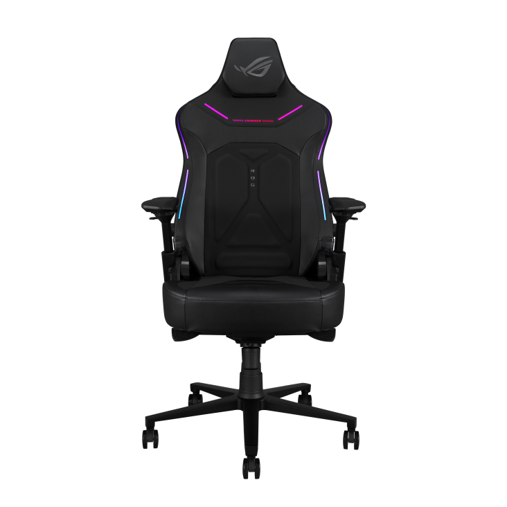 ASUS ROG Courser Racing Style Gaming Chair 4D Armrest Aura RGB 155° Recline - Black