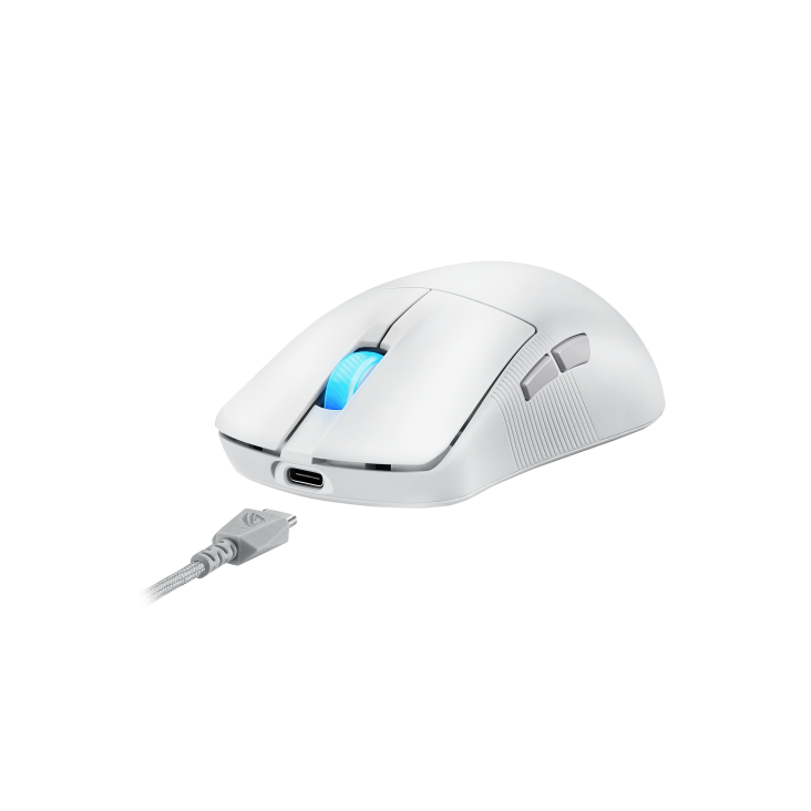 ASUS ROG Harpe Ace Mini Wireless 49g AimPoint Pro 42K 8000Hz Gaming Mouse - Moonlight White