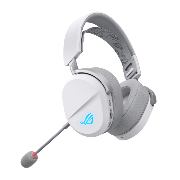 ASUS ROG Pelta Tri-Mode Wireless 309g 50mm Titanium Gaming Headset - White