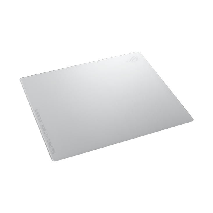 ASUS ROG Moonstone Ace L Tempered Glass Gaming Mouse Pad 500x400mm - White