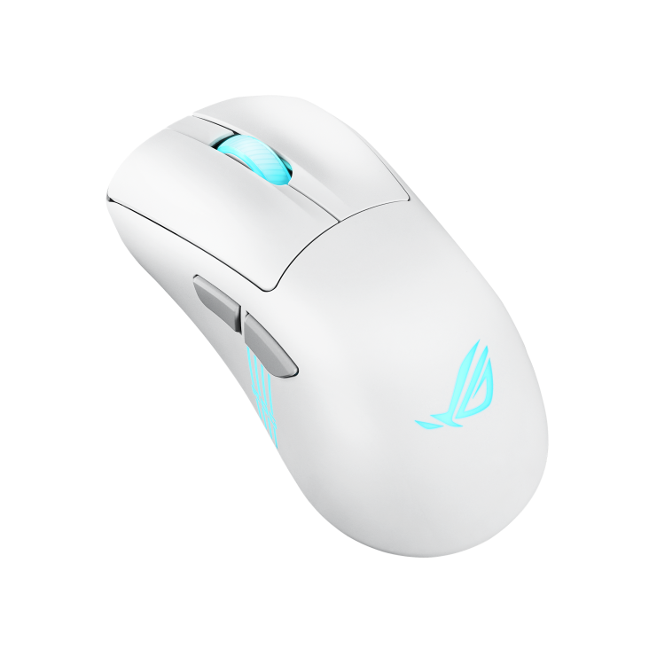 ASUS ROG Keris II Origin Wireless 65g AimPoint Pro 42K 8000Hz Gaming Mouse - Moonlight White