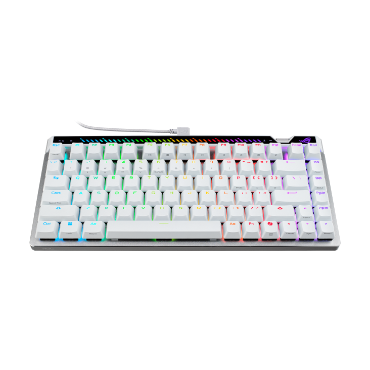 ASUS ROG Falchion Ace 75 HE 75% HFX V2 Magnetic Wired 8000Hz Gaming Keyboard - White