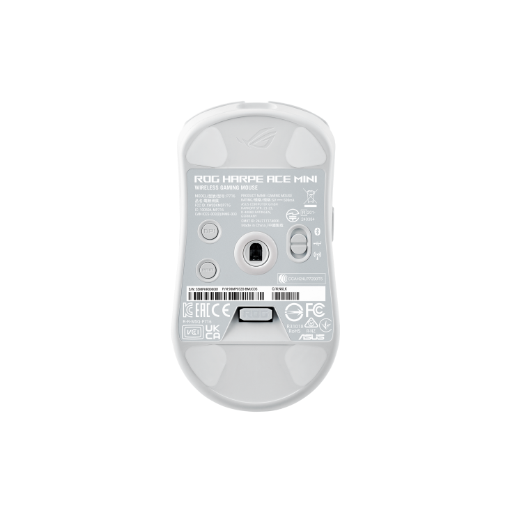 ASUS ROG Harpe Ace Mini Wireless 49g AimPoint Pro 42K 8000Hz Gaming Mouse - Moonlight White