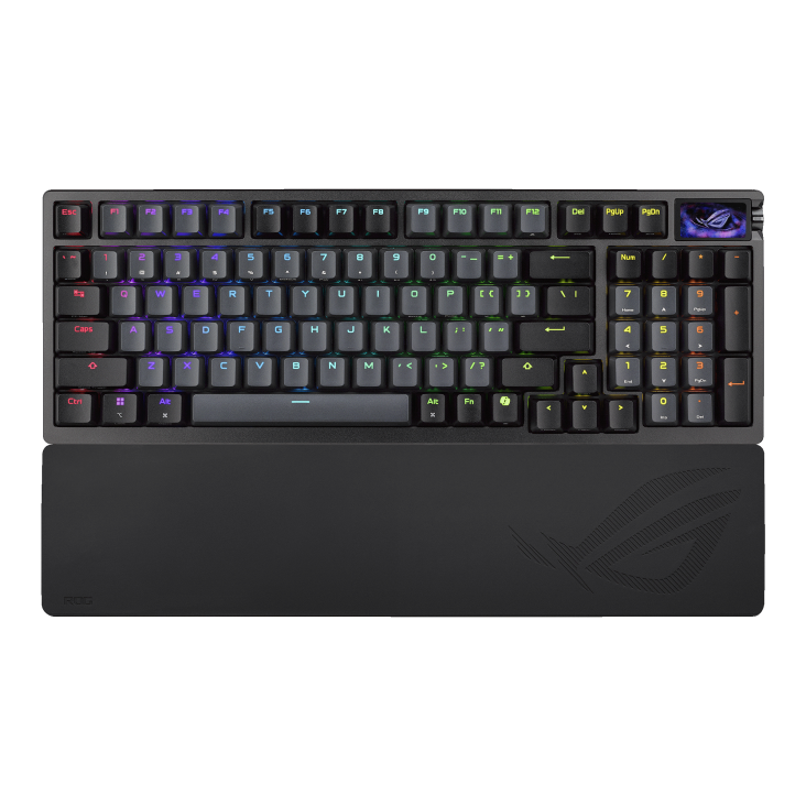 ASUS ROG Azoth 96 HE 96% HFX V2 Magnetic Tri-Mode 8000Hz Gaming Keyboard - White
