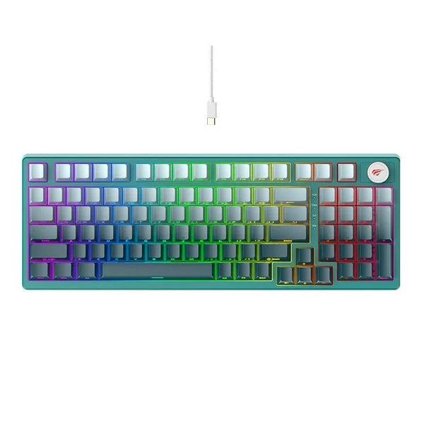 HAVIT Mechanical Keyboard White + Green KB899L RGB