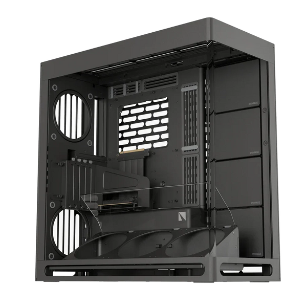 HAVN HS 420 VGPU Dual-Chamber Mid Tower ATX PC Case Black