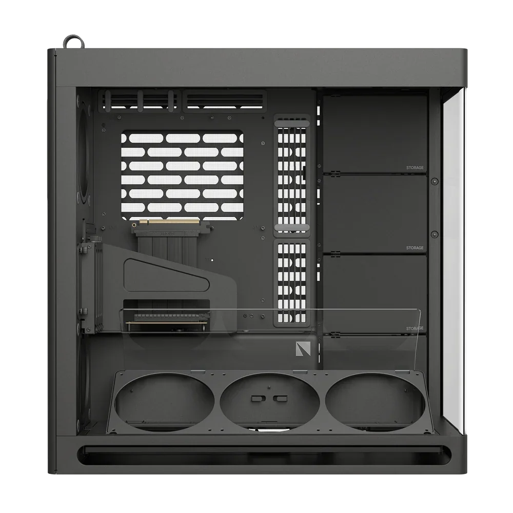 HAVN HS 420 VGPU Dual-Chamber Mid Tower ATX PC Case Black
