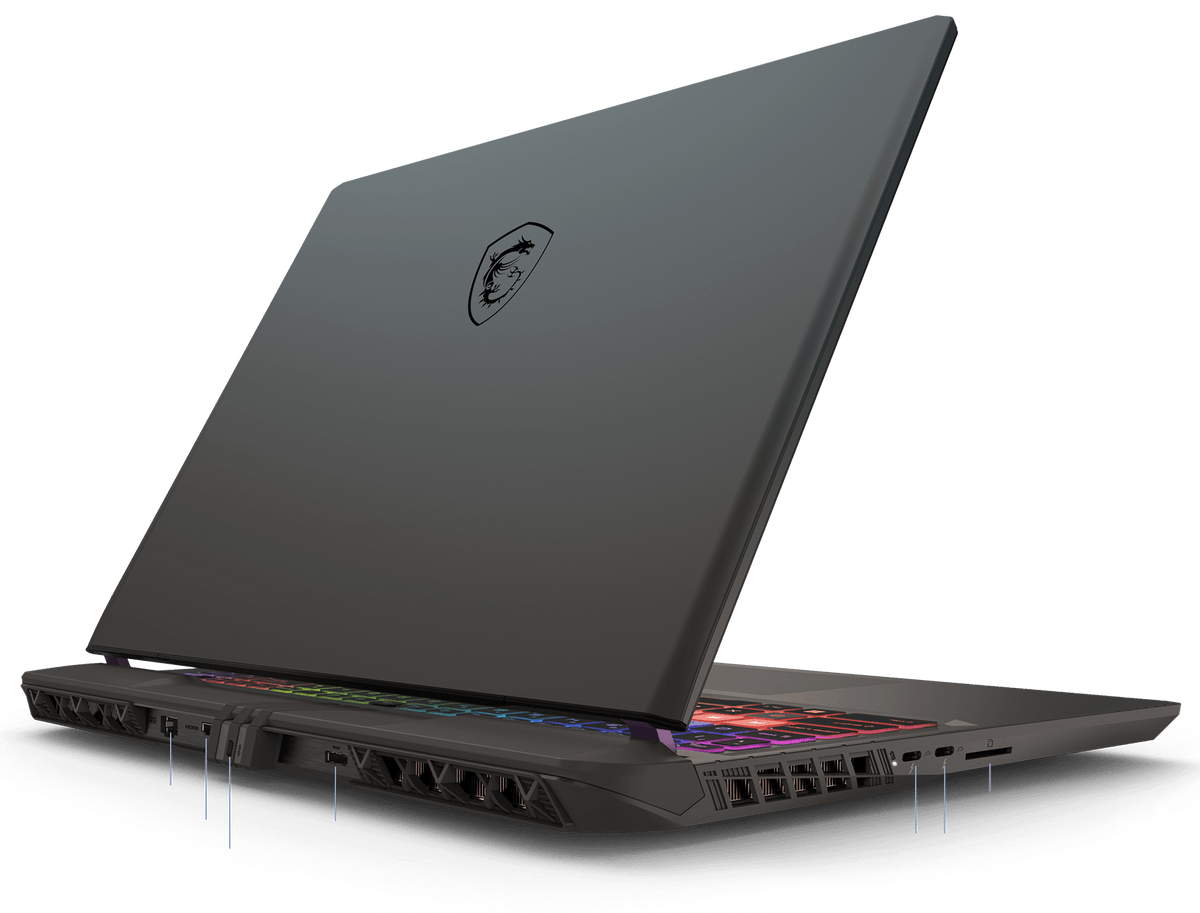 MSI Vector 16 HX AI - I/O Ports Right
