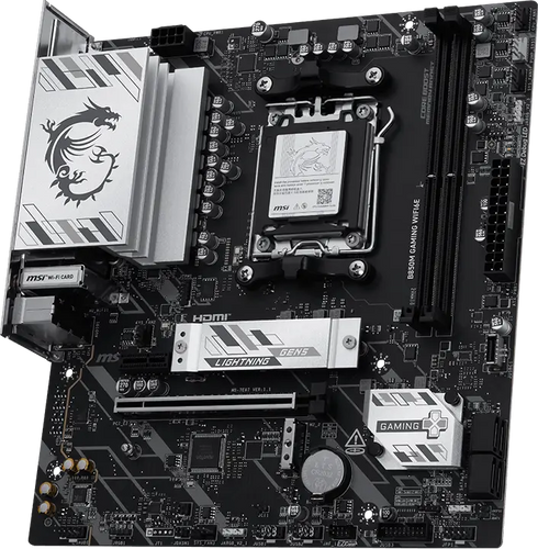 MSI B850M GAMING PLUS WIFI6E mATX - Supports AMD Ryzen 9000/8000/7000 Processors, AM5