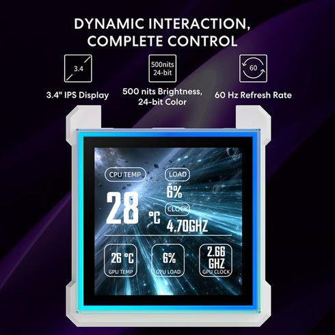 Lian Li HydroShift II LCD-S 360TL ARGB Liquid CPU Cooler White