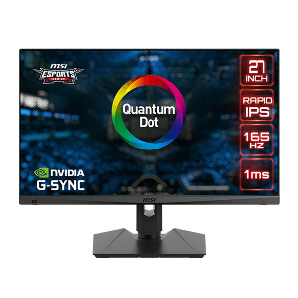 MSI 27 Inch Optix MAG274QRF-QD (2560x1440) Rapid IPS Quantum DOT Flat 165Hz 1MS Gaming Monitor