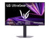 LG 27-inch UltraGear™ Gaming monitor with OLED GX7 240Hz refresh rate, DisplayHDR True black 400, front view with spec, 27GX704A-B