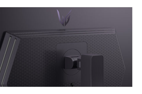 LG 27-inch UltraGear™ Gaming monitor with OLED GX7 240Hz refresh rate, DisplayHDR True black 400, Rear perspective view, 27GX704A-B