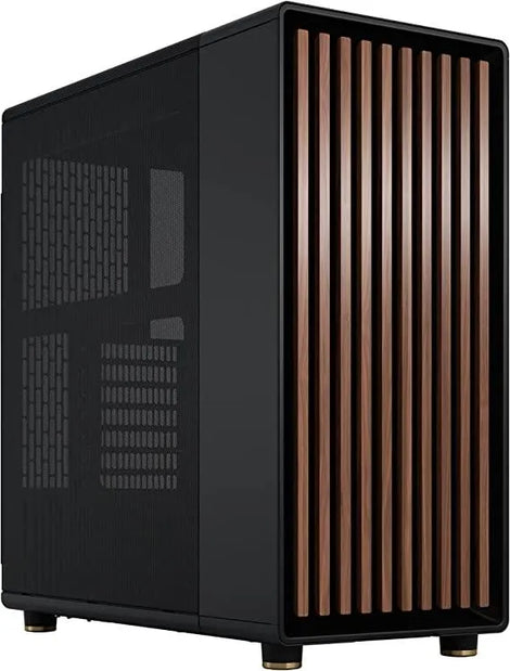 Fractal Design North Mid Tower Case Charcoal Black Mesh (2x 140mm Non RGB Fans Included) - Anigma