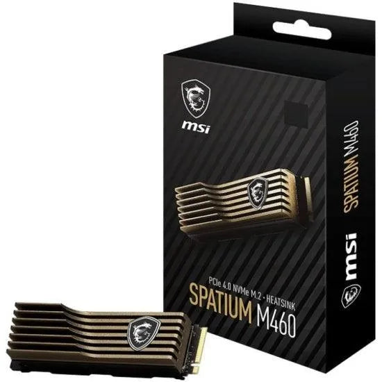 MSI Spatium M460 With Heatsink 1TB PCIe 4.0 M.2 2280 SSD - Anigma