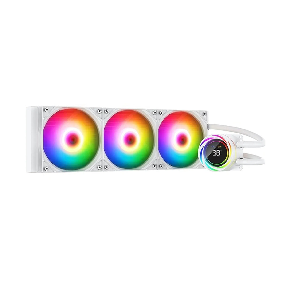 Tortox Nextgen Nivora 360mm ARGB AIO Liquid CPU Cooler - White