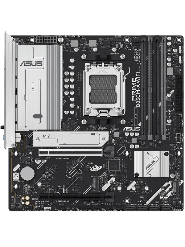 ASUS PRIME B850M-A WIFI AM5 DDR5 PCIe 5.0 M-ATX Motherboard
