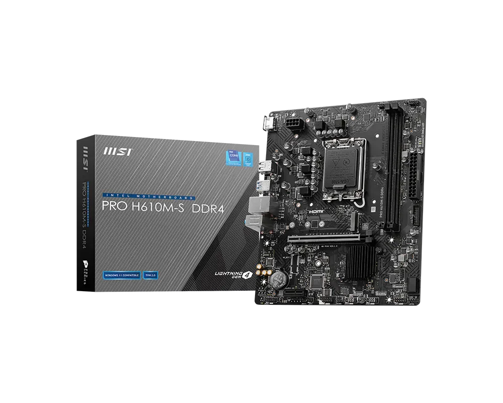 MSI PRO H610M-S DDR4 Intel Motherboard
