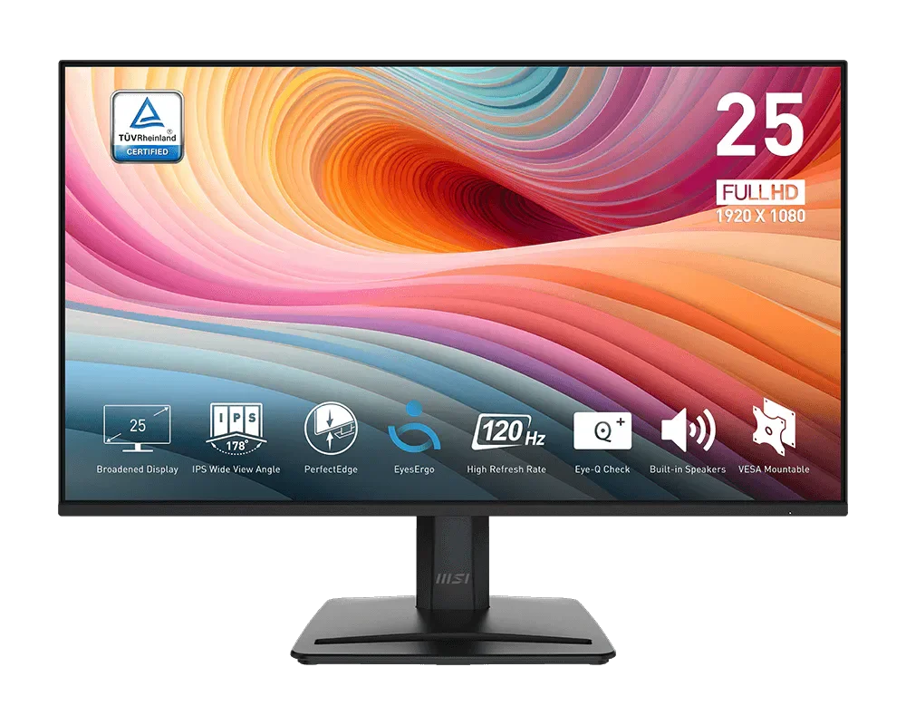 Msi PRO MP251 E2 24.5 Inch IPS 1920 x 1080 (FHD) 120Hz Monitor