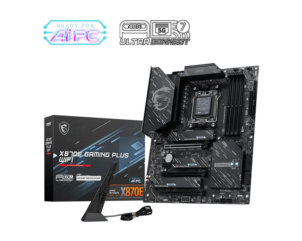 MSI X870E GAMING PLUS WIFI Motherboard, ATX