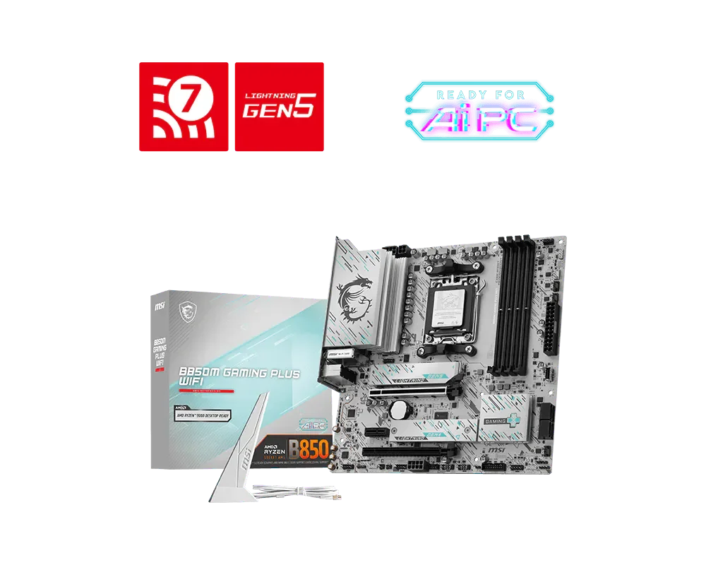 MSI B850M Gaming Plus WiFi Micro-ATX Motherboard