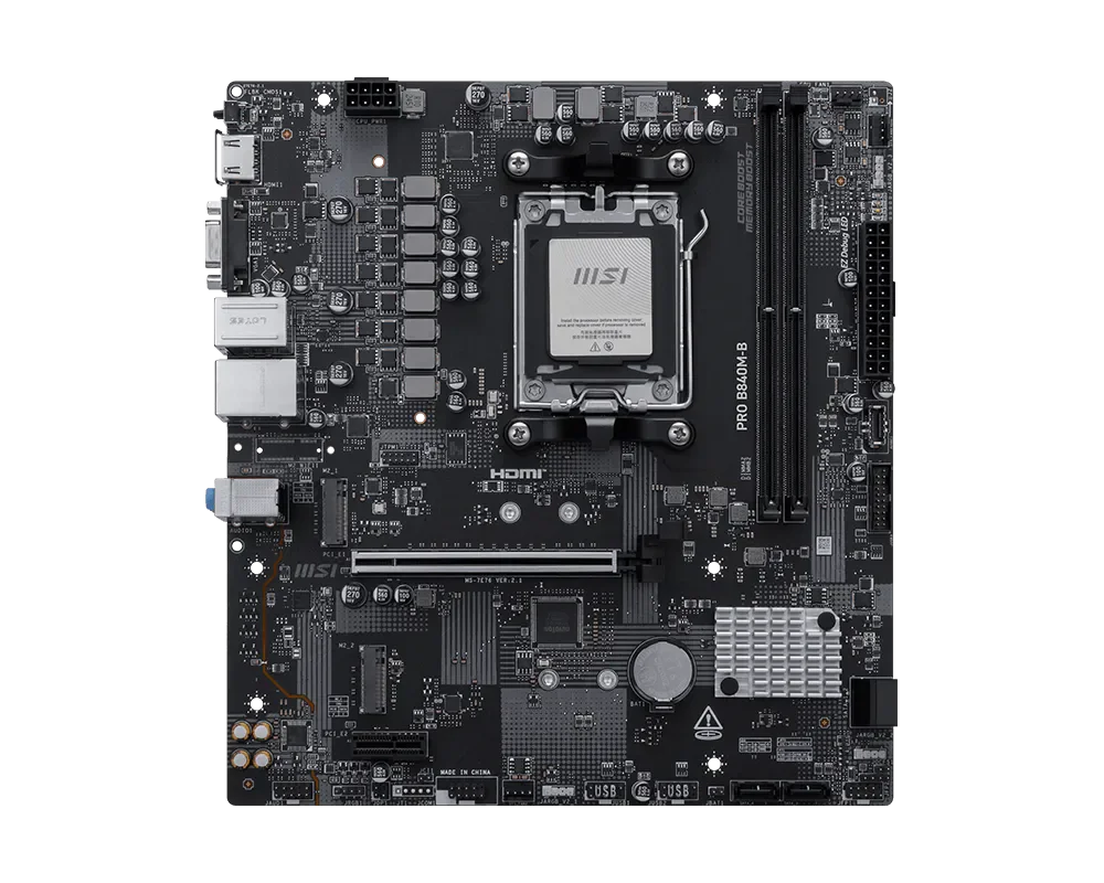 MSI PRO B840M-B Micro ATX AM5 Motherboard
