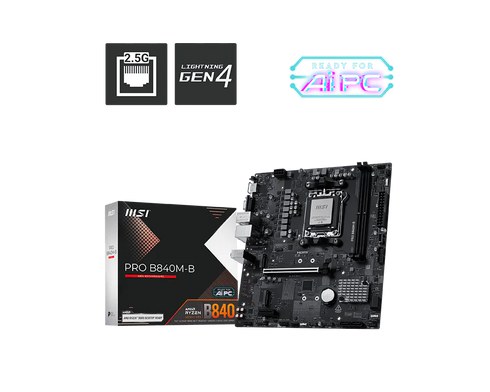 MSI PRO B840M-B Micro ATX AM5 Motherboard