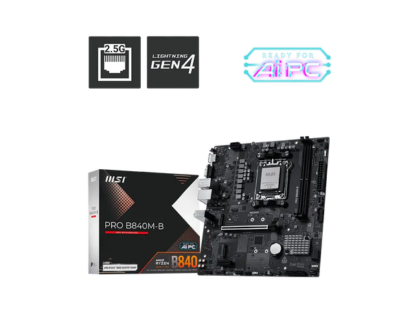 MSI PRO B840M-B Micro ATX AM5 Motherboard