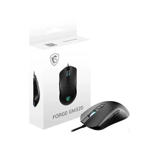 MSI Forge GM320 Gaming Mouse, 12800 DPI, 20M+ Clicks Micro Switch, RGB Light