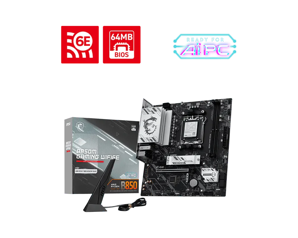 MSI B850M GAMING WIFI6E mATX
