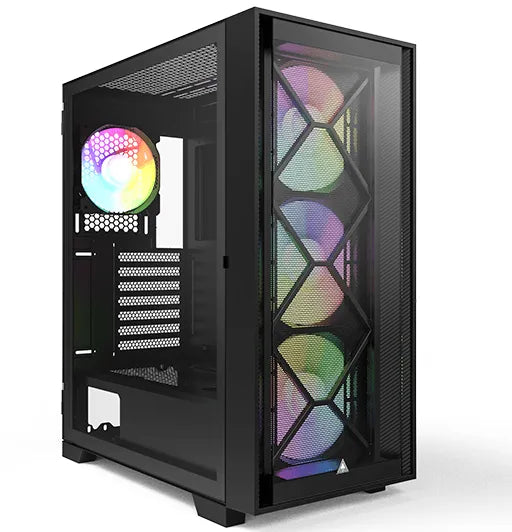 Montech AIR 1000 Premium Case Black (3x 140mm ARGB Fans Included + 1x 120mm ARGB Fans Included) - Anigma