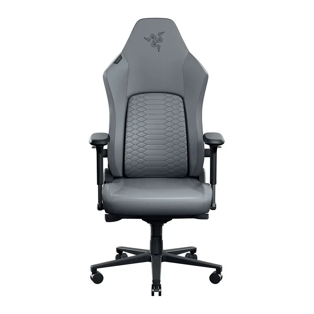 Razer Iskur V2 NewGen Gaming Chair 4D Armrest EPU Leather HyperFlex Lumbar - Light Gray