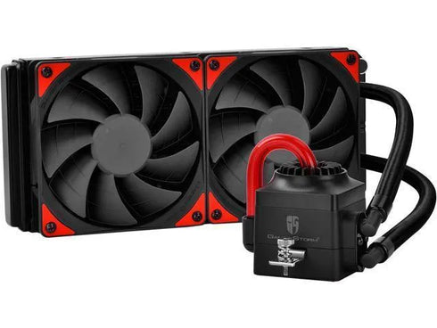DeepCool Gamer Storm Captain 240 EX CPU Liquid Cooler AIO Water Cooling Red - Anigma
