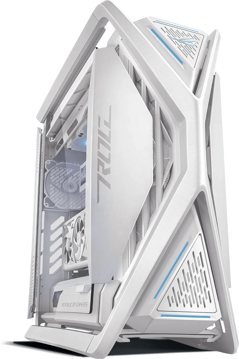 ASUS ROG Hyperion GR701 EATX Full-Tower Computer case White (4x 140mm Non RGB Fans Included) - Anigma